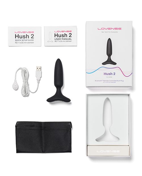 Lovense Hush 2 Butt Plug - Black