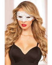 Lace Eye Mask w/Satin Ribbon Ties