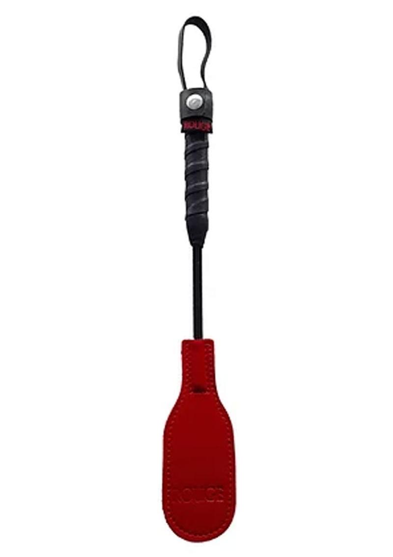 Rouge Mini Leather Oval Paddle - Black