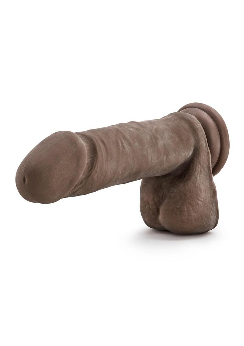 Dr. Skin Plus Thick Posable Dildo with Balls 9in