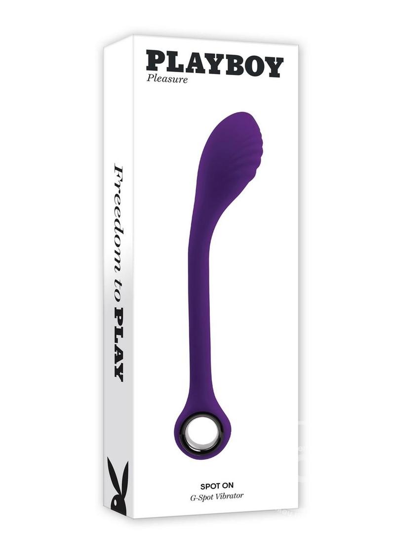 Playboy Spot On Rechareable Silicone G-Spot Vibrator - Purple