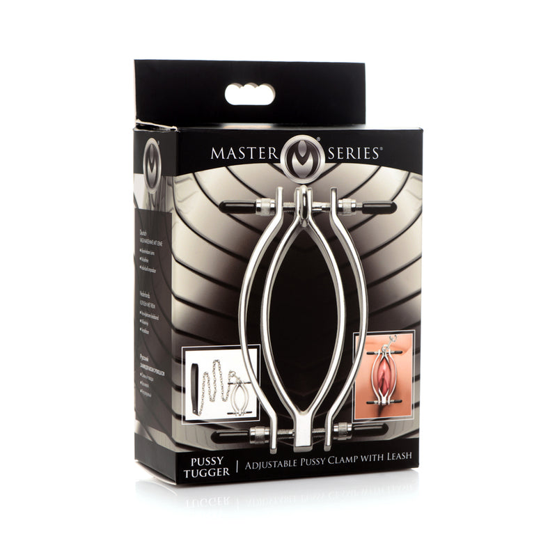 Master Series Pussy Tugger Adjustable Pussy Clamp With Leash