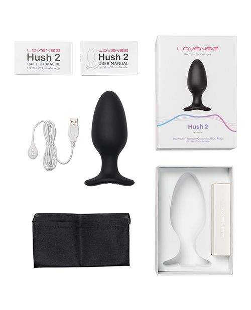 Lovense Hush 2 Butt Plug - Black