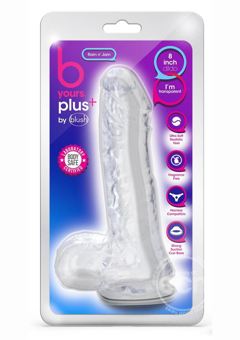 B Yours Plus Rock n' Roll Realistic Dildo with Balls 8in
