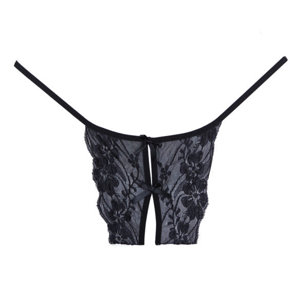 Secrets Lace and Bows Open Panty