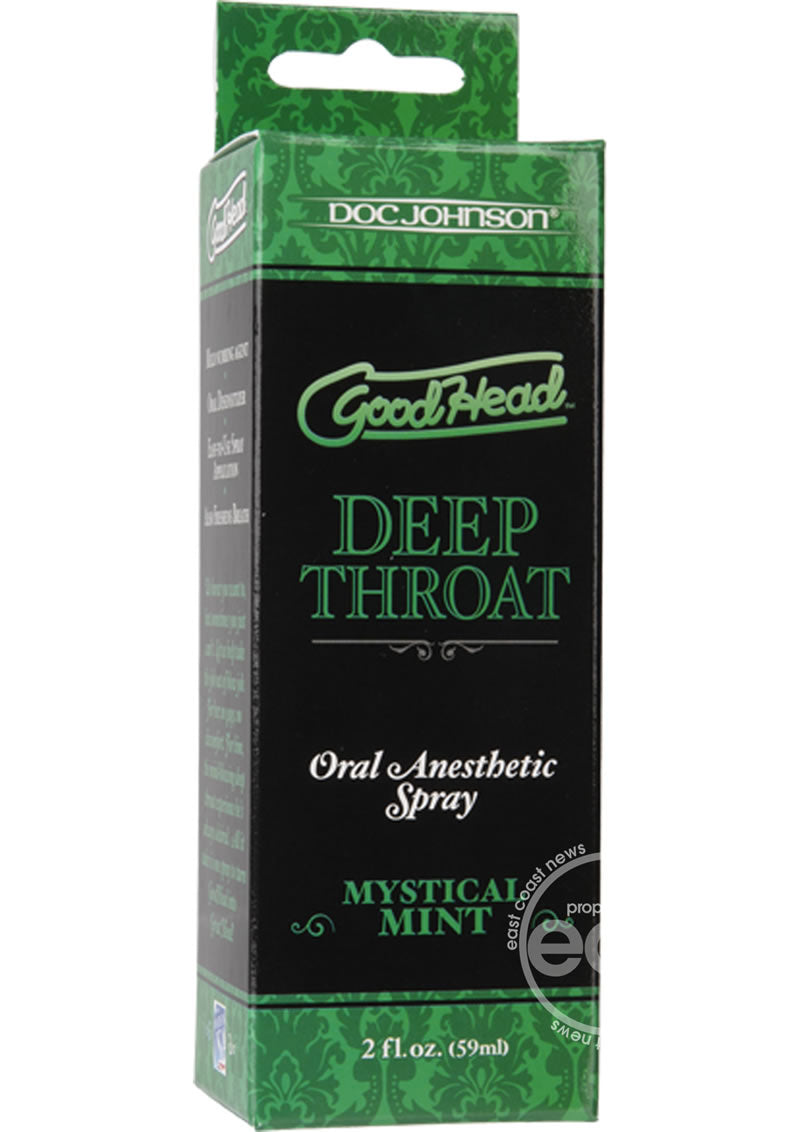 GoodHead Deep Throat Oral Anesthetic Spray 2oz - The Lingerie Store