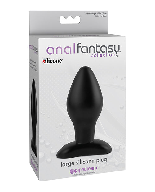 Anal Fantasy Collection Silicone Plug Black