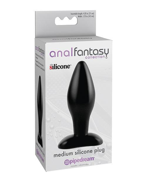 Anal Fantasy Collection Silicone Plug Black