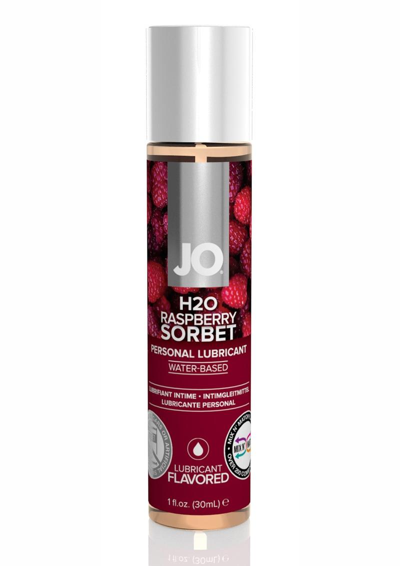 Jo H2O Water Based Flavored Lubricant Raspberry Sorbet