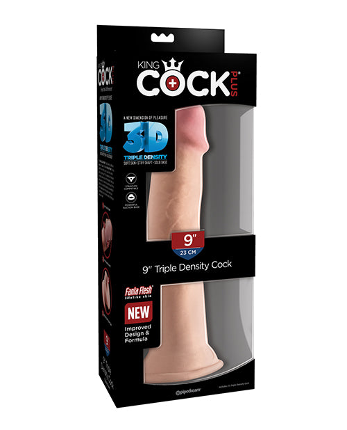 King Cock Plus Triple Density Dildo - Vanilla