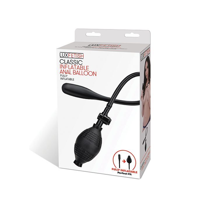 Lux Fetish Classic Inflatable Anal Balloon - Black