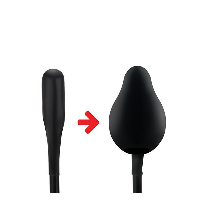 Lux Fetish Classic Inflatable Anal Balloon - Black