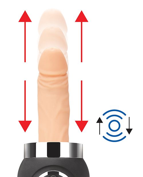 Lux Fetish Rechargeable Thrusting Compact Sex Machine w/Remote