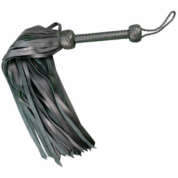 Leather 30" Softy Calf Leather 72 Tail Master Flogger Black