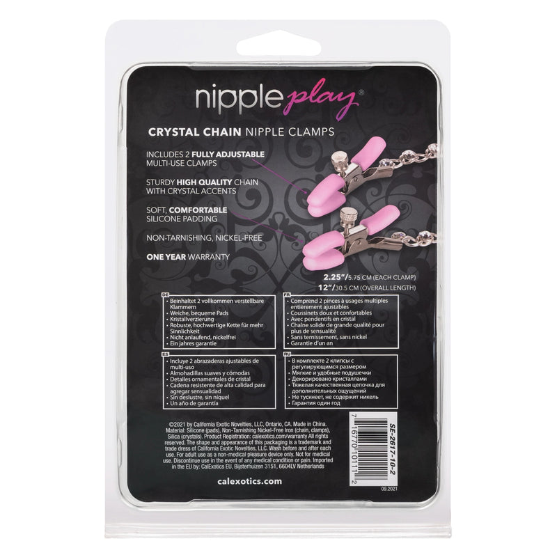 Nipple Play Crystal Chain Nipple Clamps