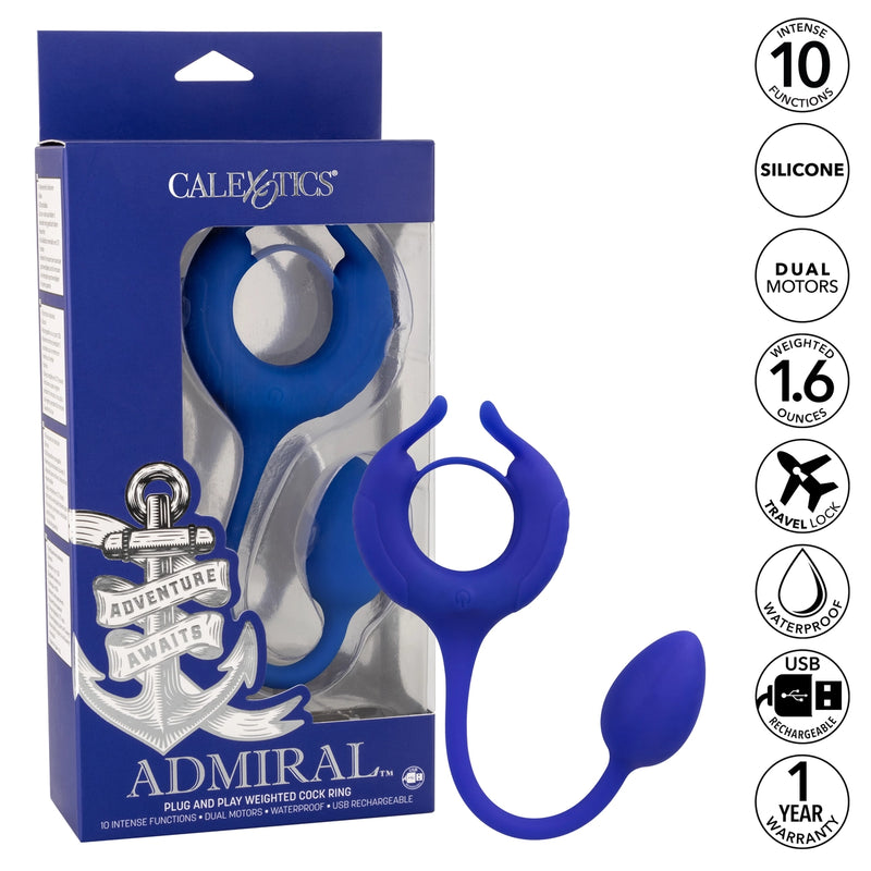 Admiral™ Plug and Play Weighted Cock Ring
