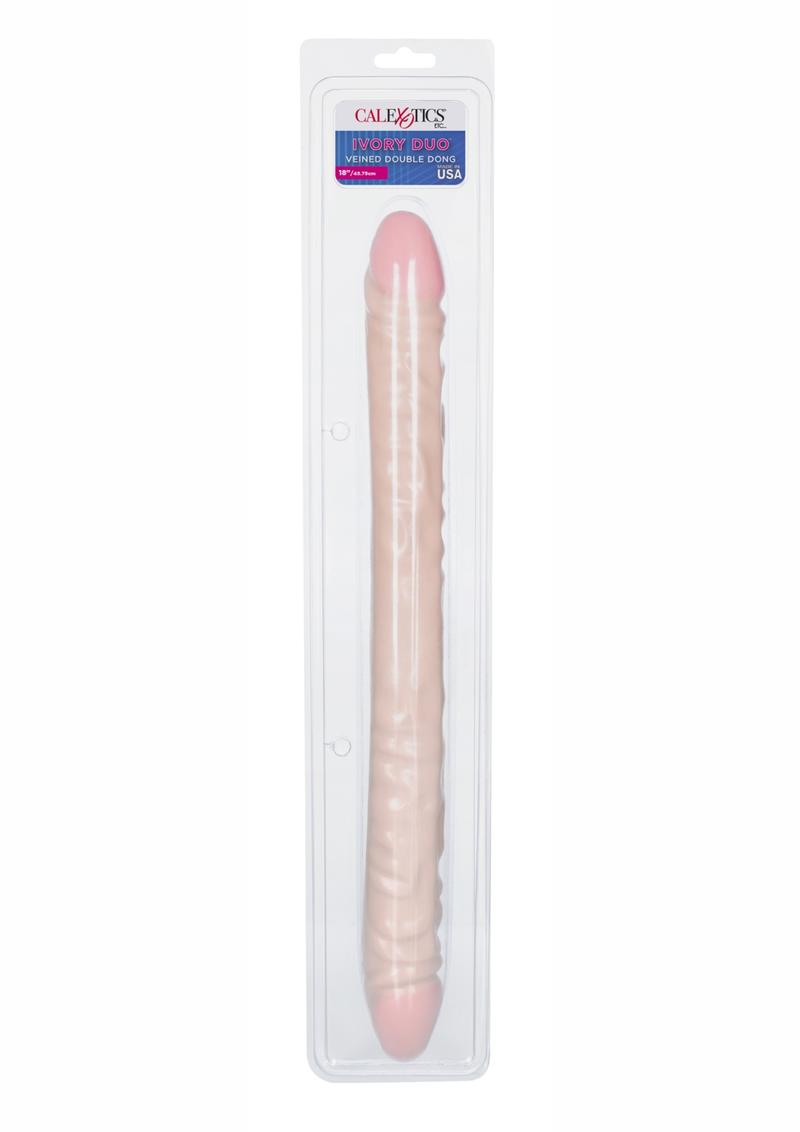 Veined Double Dildo 18in