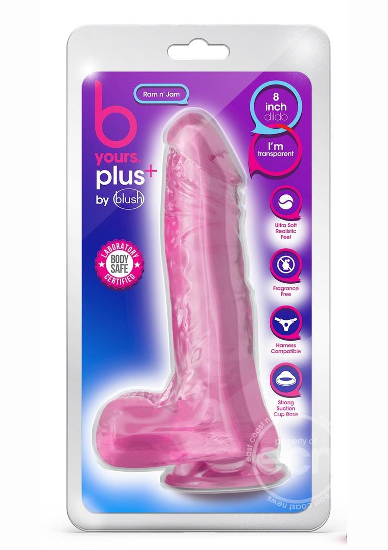 B Yours Plus Rock n' Roll Realistic Dildo with Balls 8in