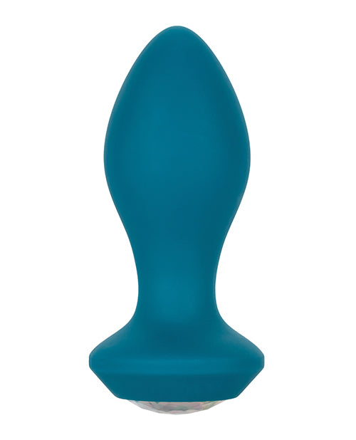 Power Gem Vibrating Crystal Probe Silicone Rechargeable Butt Plug