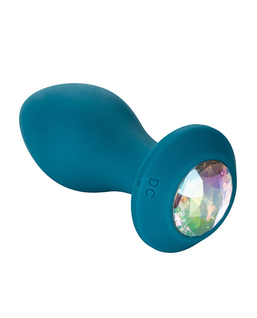 Power Gem Vibrating Crystal Probe Silicone Rechargeable Butt Plug