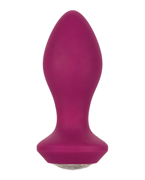 Power Gem Vibrating Crystal Probe Silicone Rechargeable Butt Plug