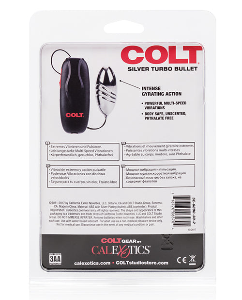 COLT Turbo Bullet - Silver - The Lingerie Store