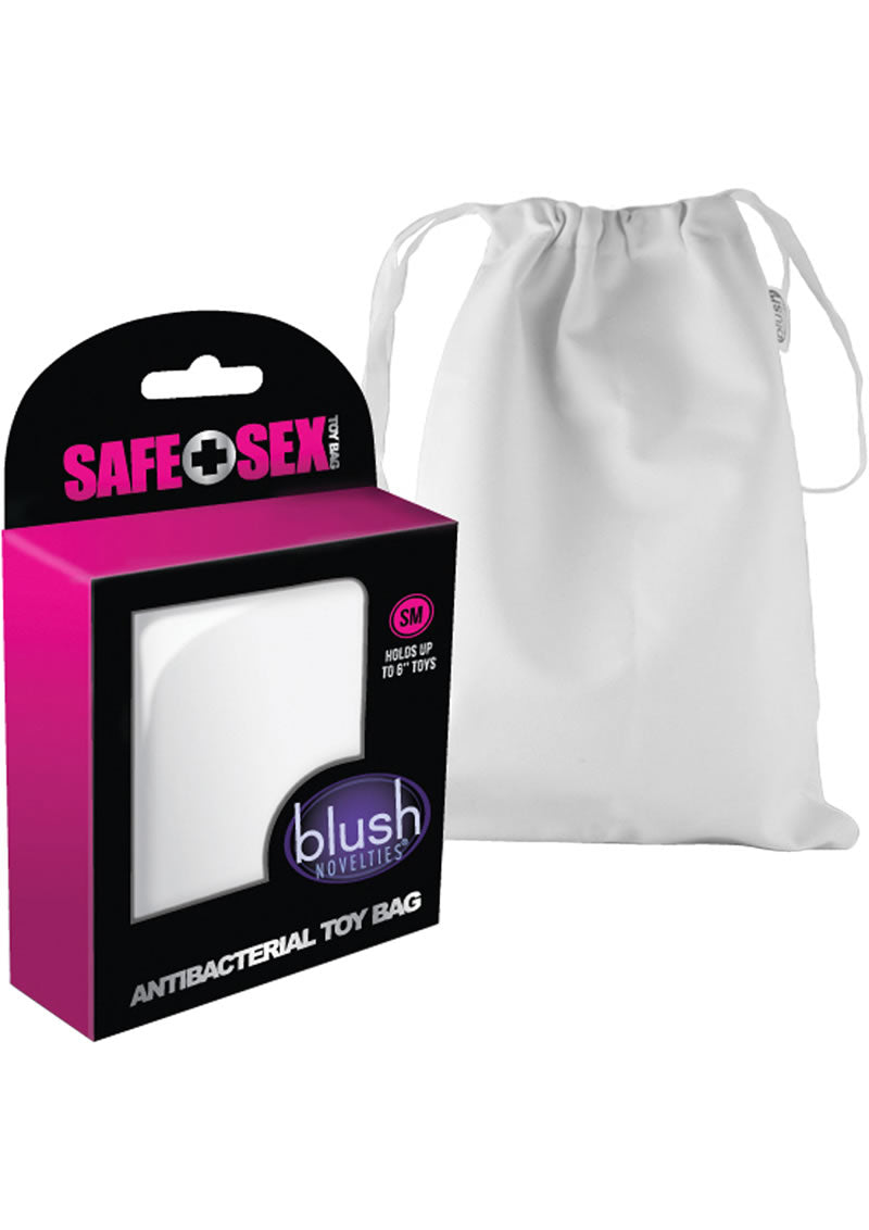 Safe Sex Antibacterial Toy Bag - White
