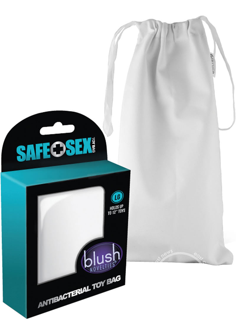 Safe Sex Antibacterial Toy Bag - White