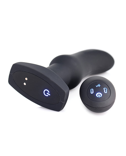 Swell 10X Inflatable & Vibrating Curved Silicone Anal Plug
