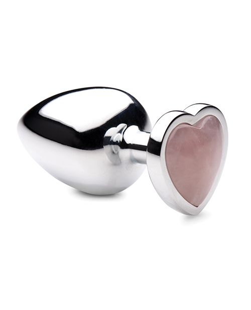 Booty Sparks Gemstones Rose Quartz Heart Anal Plug