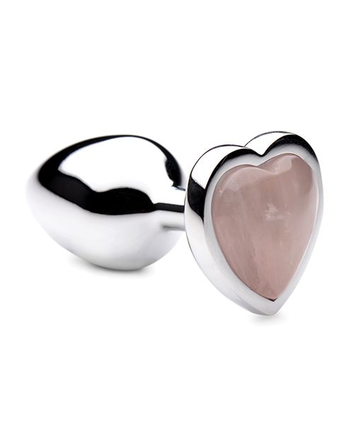 Booty Sparks Gemstones Rose Quartz Heart Anal Plug