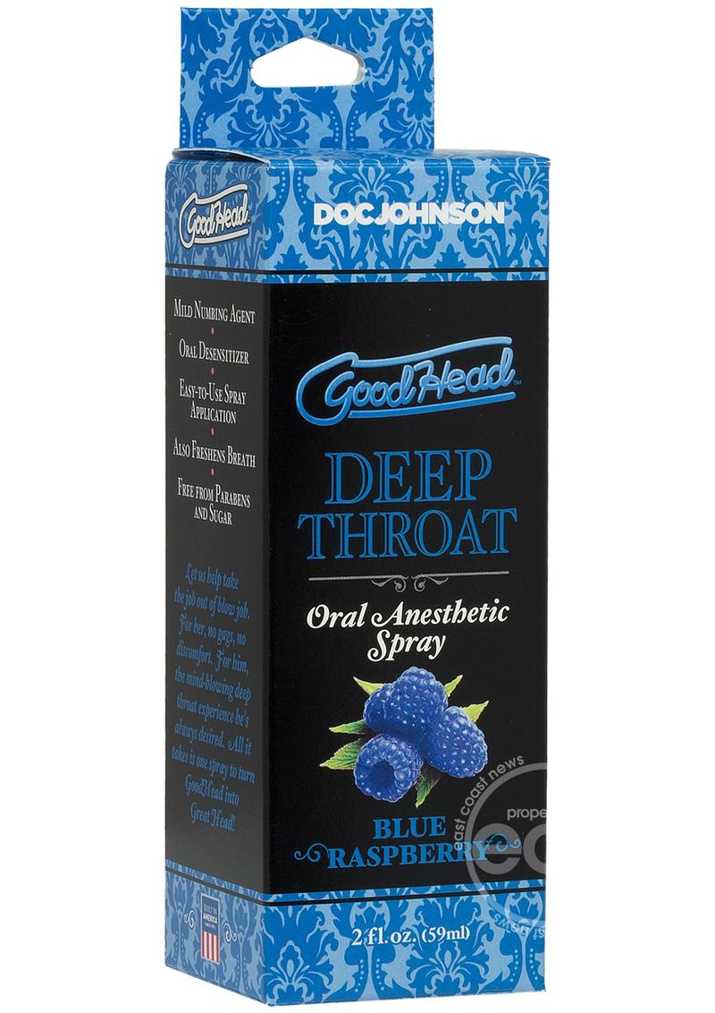 GoodHead Deep Throat Oral Anesthetic Spray 2oz - The Lingerie Store
