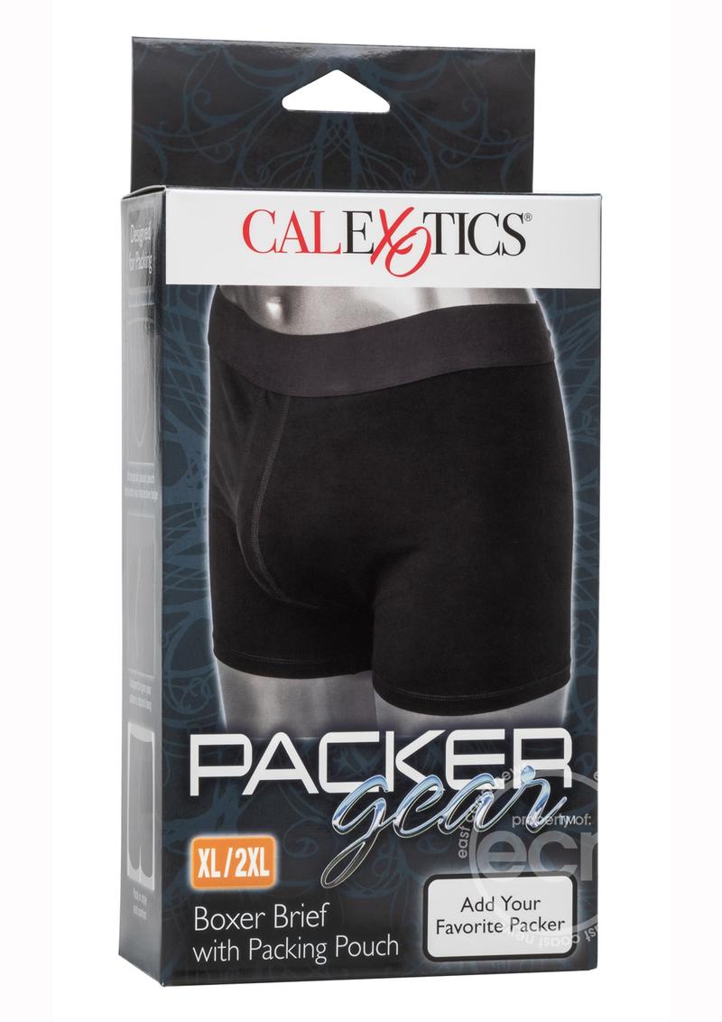 Packer Gear Boxer Brief With Packing Pouch - Black - The Lingerie Store