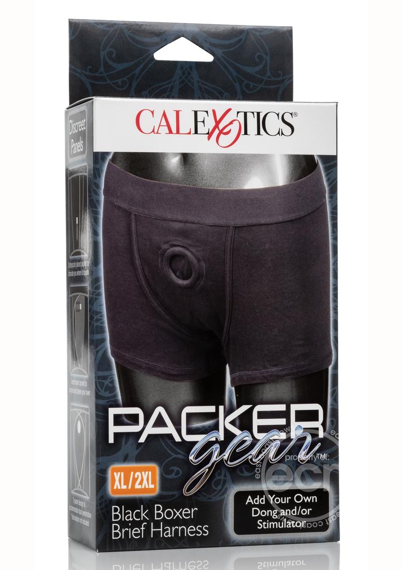 Packer Gear Boxer Brief Harness - Black - The Lingerie Store