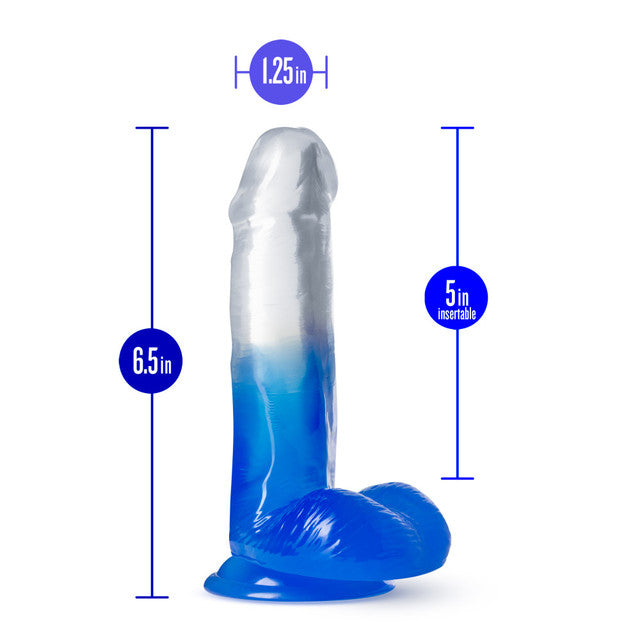B Yours - Stella Blue - 6 Inch Dildo - Blue