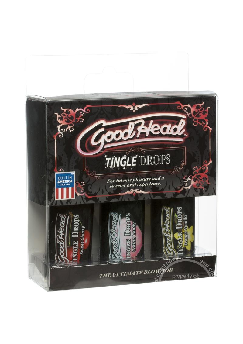Goodhead Tingle Drops 1oz Assorted 3 Pack - The Lingerie Store