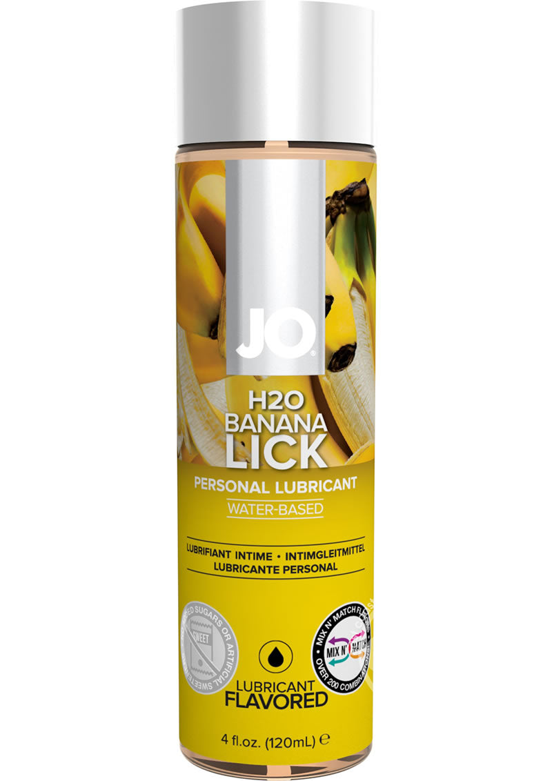 Jo H2O Water Based Flavored Lubricant Banana Lick
