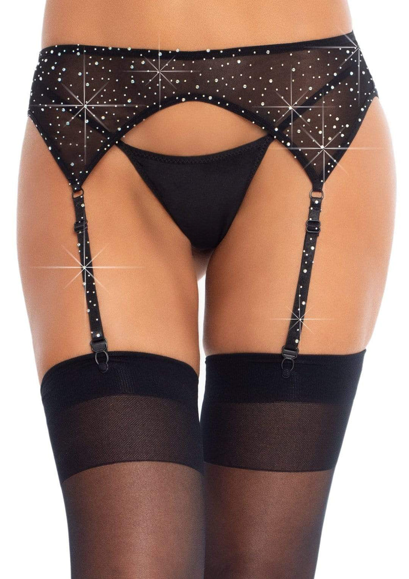 Rhinestone garter belt