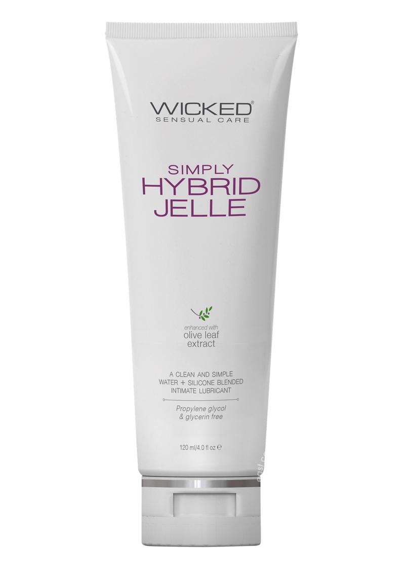 Wicked Sensual Care Simply Hybrid Jelle Lubricant With Olive Leaf Extract 4oz