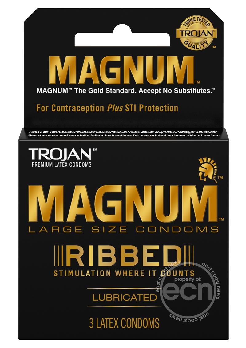 Trojan Condom Magnum 3 Pack - The Lingerie Store
