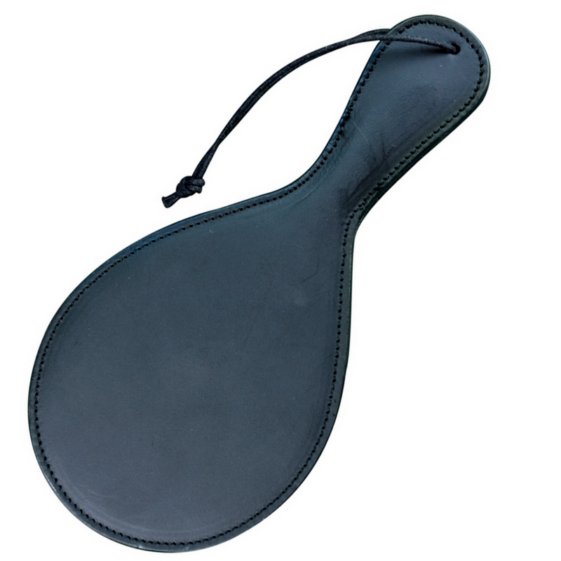 Paddle With Red Threading - Leather Ping Pong