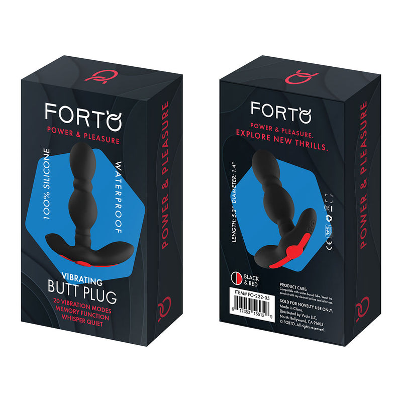 Forto Vibrating Anal Plug