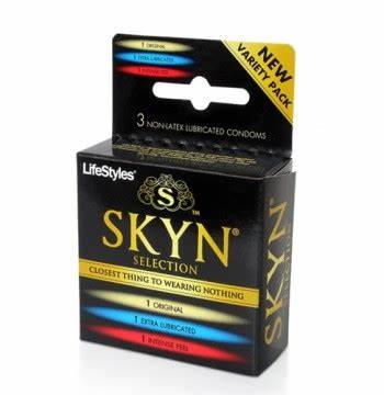 Lifesyles Skyn Lubricated Condoms 3-Pack - The Lingerie Store