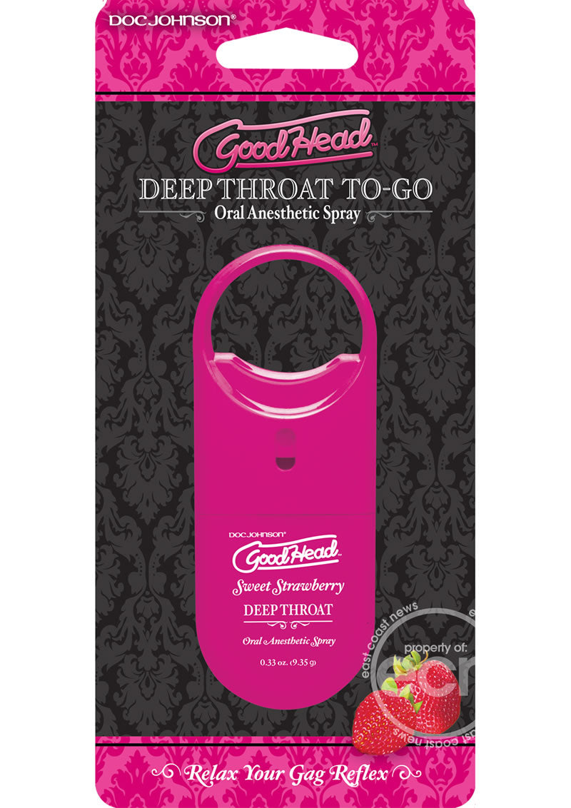 Goodhead Deep Throat To-Go Oral Anesthetic Spray .33oz - The Lingerie Store