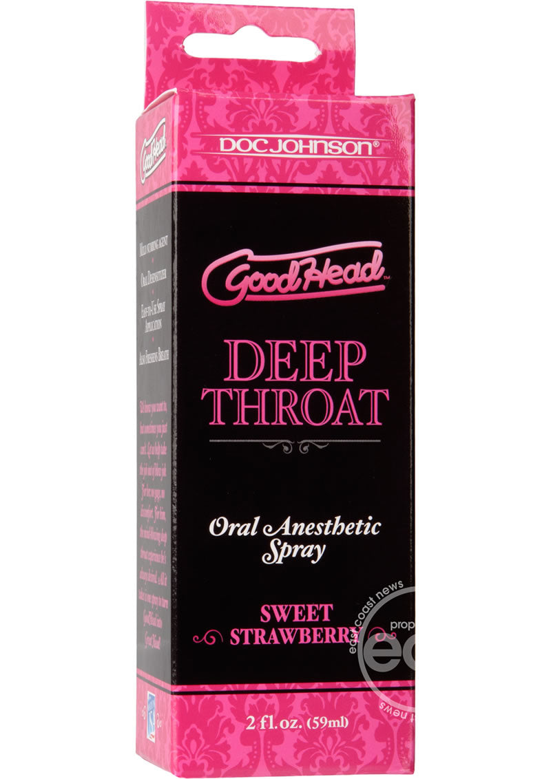 GoodHead Deep Throat Oral Anesthetic Spray 2oz - The Lingerie Store