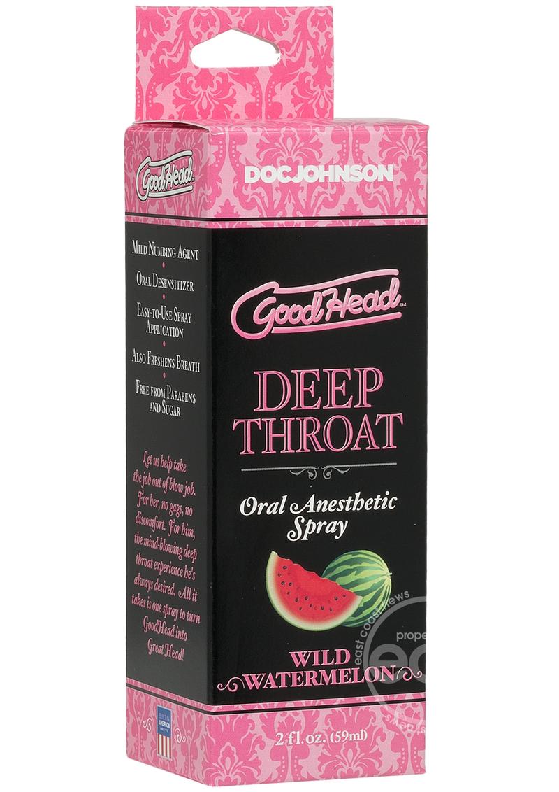 GoodHead Deep Throat Oral Anesthetic Spray 2oz - The Lingerie Store