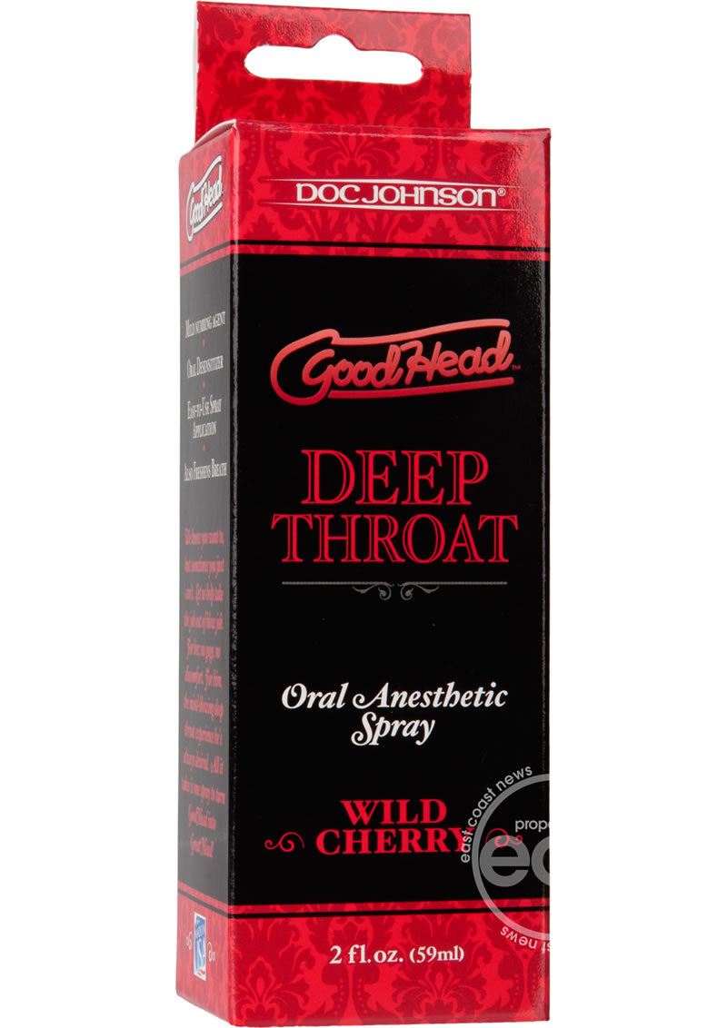 GoodHead Deep Throat Oral Anesthetic Spray 2oz - The Lingerie Store