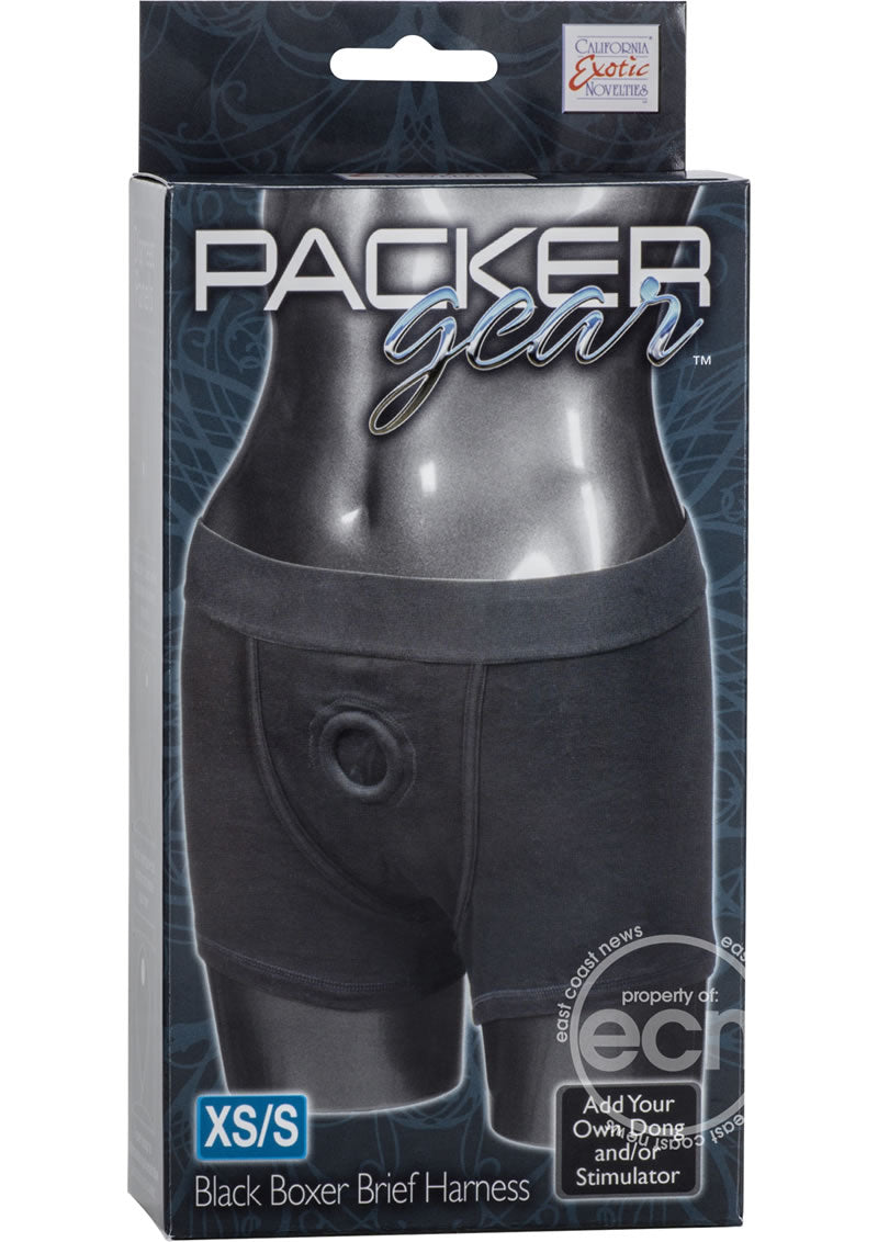 Packer Gear Boxer Brief Harness - Black - The Lingerie Store